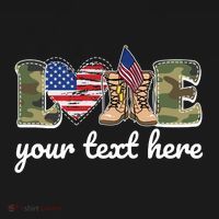 Custom Personalized Love Military Pajama Set thumb 2
