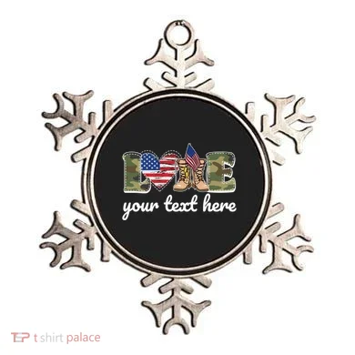 Custom Personalized Love Military Ornament