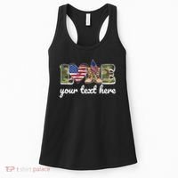 Custom Personalized Love Military Women's Tank Top thumb 0