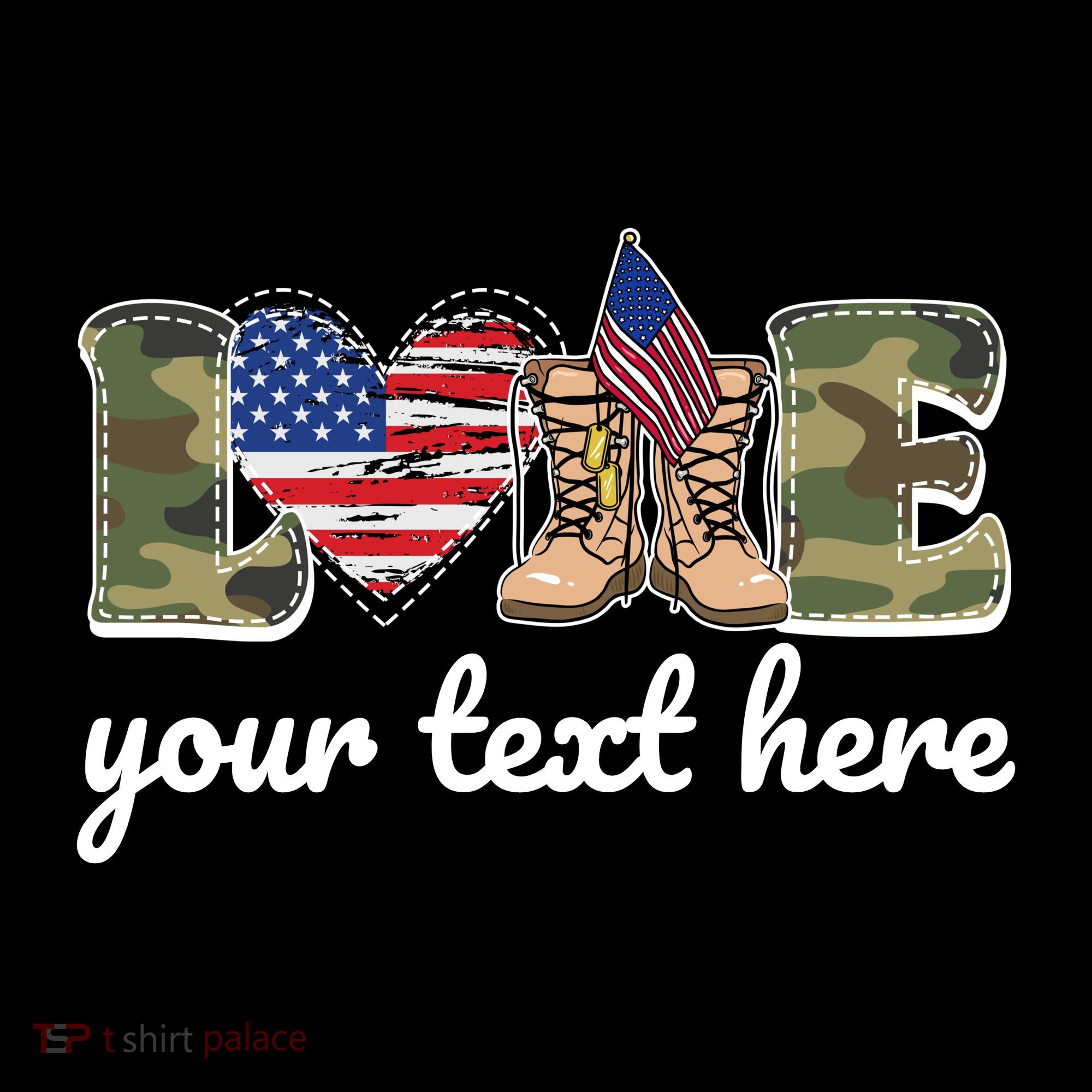Custom Personalized Love Military Women's Long Sleeve Shirt