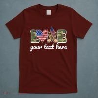 Custom Personalized Love Military T-Shirt thumb 5