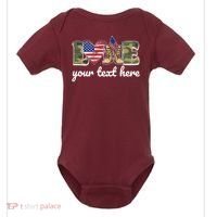 Custom Personalized Love Military Baby Bodysuit thumb 0