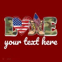Custom Personalized Love Military Kids Sweatshirt thumb 2