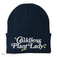 Childless Plant Lady (Childless Cat Lady Meme) Funny Kamala 2024 Beanie thumb 0