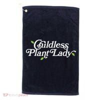 Childless Plant Lady (Childless Cat Lady Meme) Funny Kamala 2024 Golf Towel thumb 0