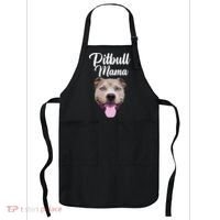 Cool Pitbull Mom For Women Mama Pitbull Owner Dog Lover Apron thumb 0