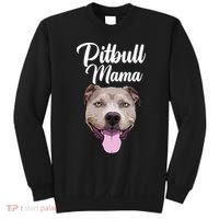 Cool Pitbull Mom For Women Mama Pitbull Owner Dog Lover Sweatshirt thumb 0