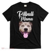 Cool Pitbull Mom For Women Mama Pitbull Owner Dog Lover T-Shirt thumb 0