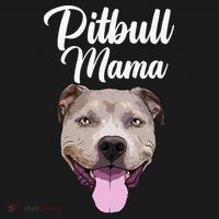 Cool Pitbull Mom For Women Mama Pitbull Owner Dog Lover Women's Hoodie thumb 2