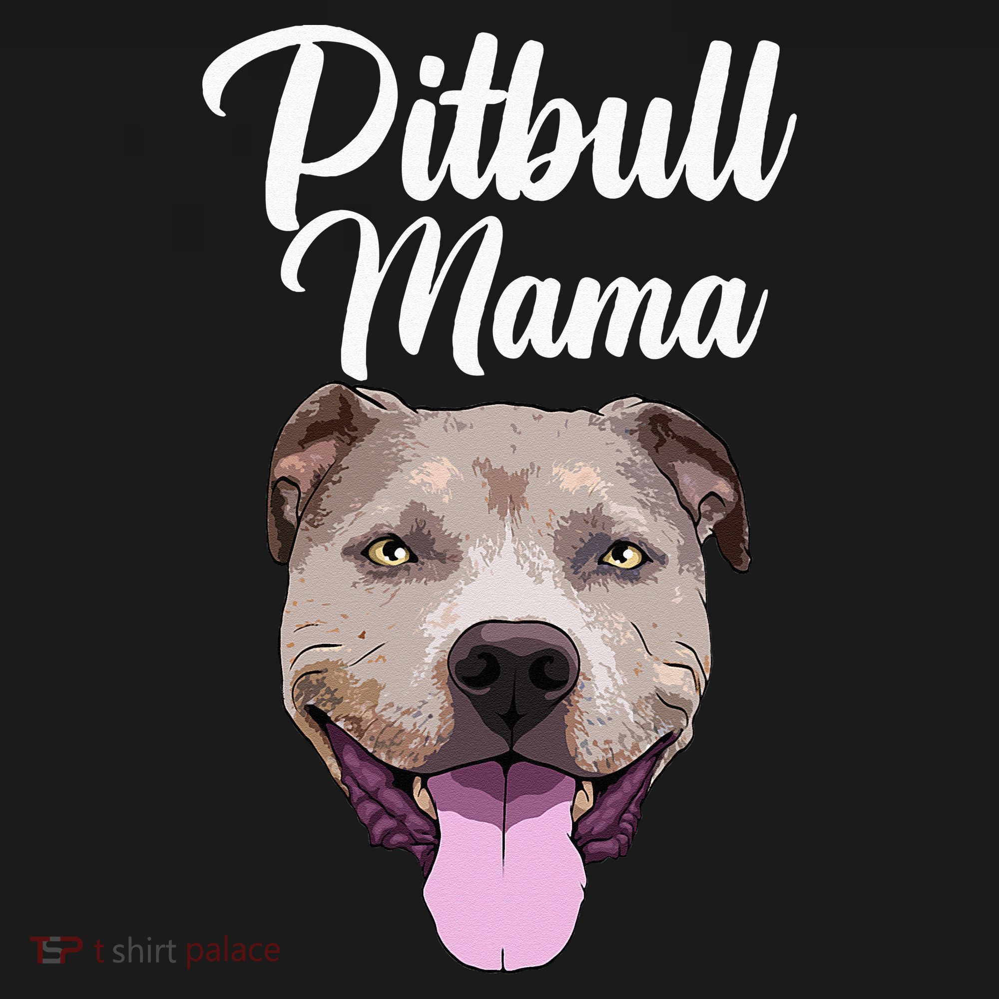 Cool Pitbull Mom For Women Mama Pitbull Owner Dog Lover Women's Hoodie