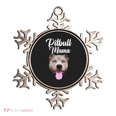 Cool Pitbull Mom For Women Mama Pitbull Owner Dog Lover Ornament