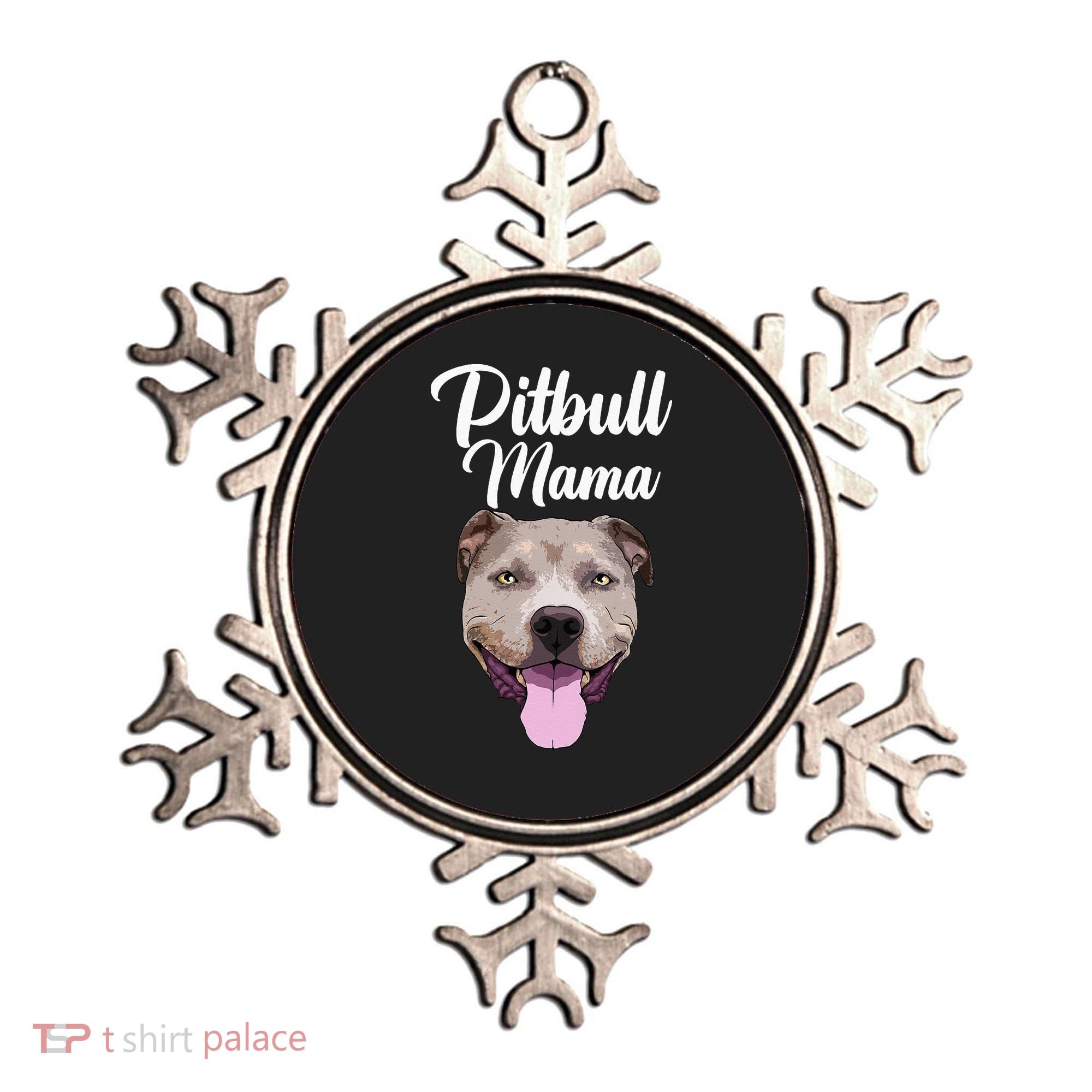 Cool Pitbull Mom For Women Mama Pitbull Owner Dog Lover Ornament