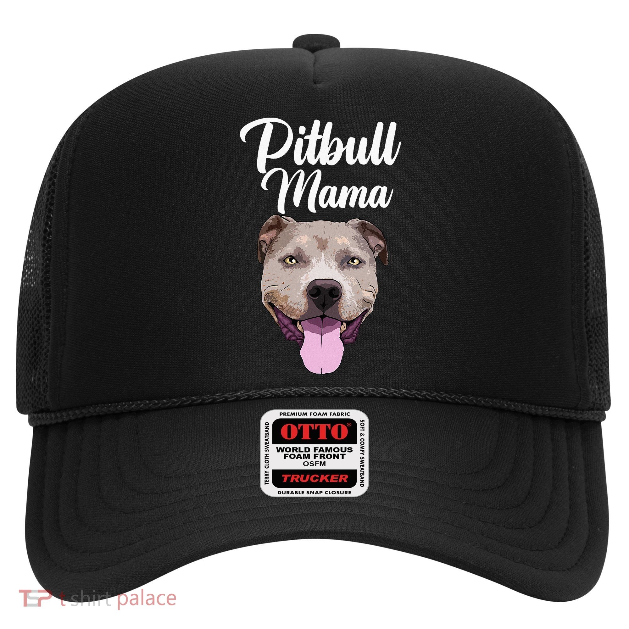 Cool Pitbull Mom For Women Mama Pitbull Owner Dog Lover Hat