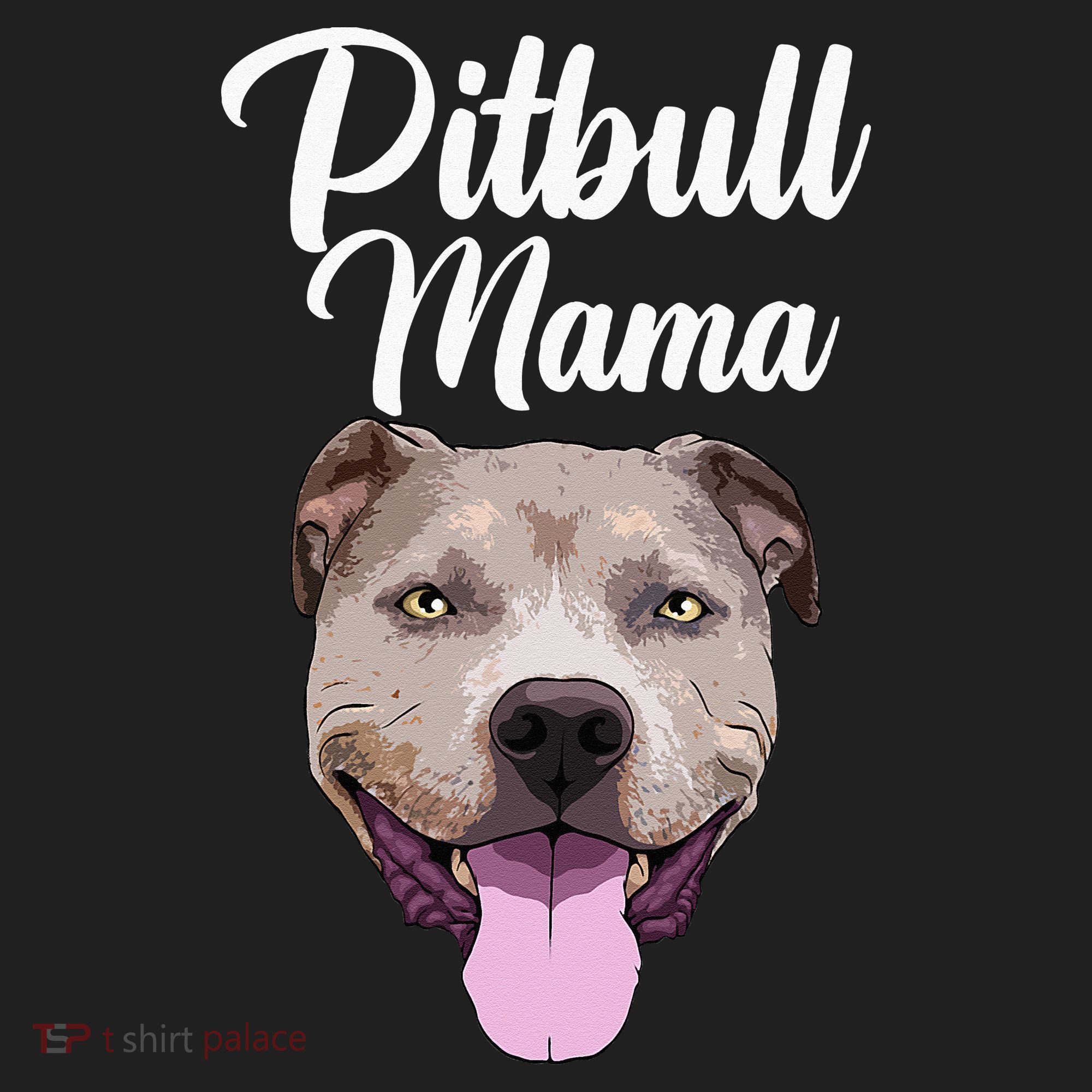 Cool Pitbull Mom For Women Mama Pitbull Owner Dog Lover Golf Towel