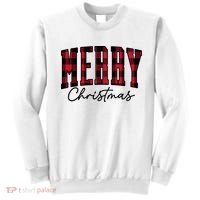 Cool Plaid Merry Christmas Sweatshirt thumb 0