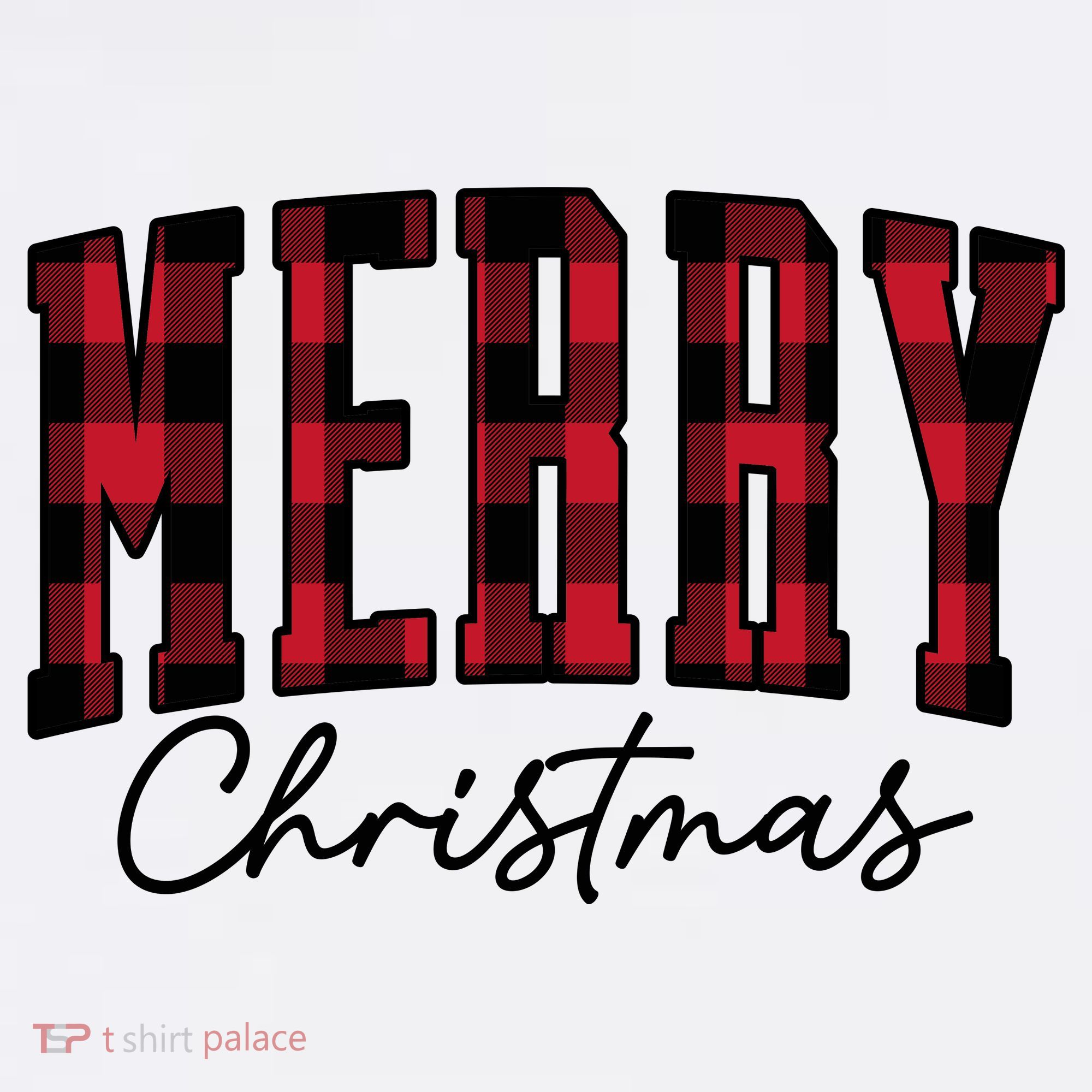 Cool Plaid Merry Christmas Women's Hoodie