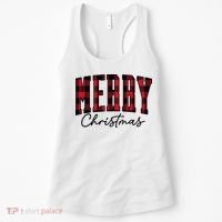 Cool Plaid Merry Christmas Women's Tank Top thumb 0