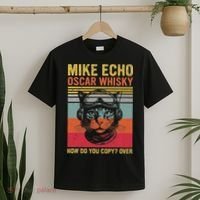 Cat Pilot Mike Echo Oscar Whisky How Do You Copy T-Shirt thumb 2