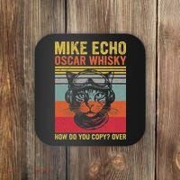 Cat Pilot Mike Echo Oscar Whisky How Do You Copy Coaster thumb 0
