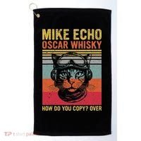 Cat Pilot Mike Echo Oscar Whisky How Do You Copy Golf Towel thumb 0
