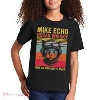 Cat Pilot Mike Echo Oscar Whisky How Do You Copy Kids T-Shirt thumb 2