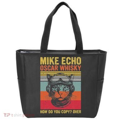 Cat Pilot Mike Echo Oscar Whisky How Do You Copy Bag