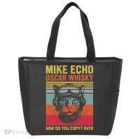 Cat Pilot Mike Echo Oscar Whisky How Do You Copy Tote Bag thumb 0