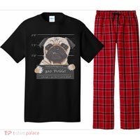 Cute Pug Mugshot Bad Puggy Puppy Humor Funny Dog Pajama Set thumb 0