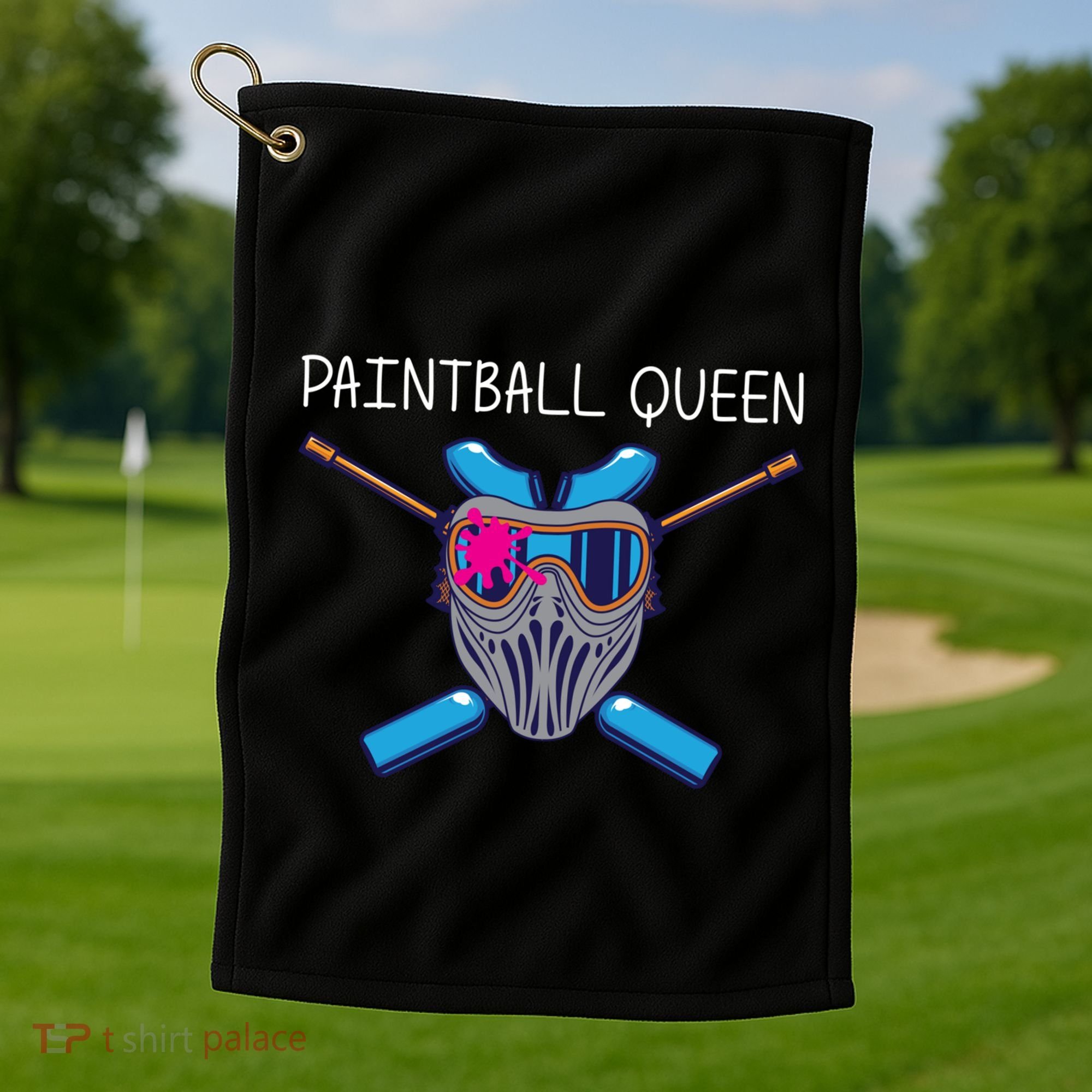 Cool Paintball Mom Paint Weapon Tactical Target Meaningful Gift Golf Towel