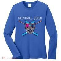 Cool Paintball Mom Paint Weapon Tactical Target Meaningful Gift Women's Long Sleeve Shirt thumb 0
