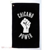 Chicano Power Mexican Mexico Chicanismo Latina Latinx Raza Golf Towel thumb 0