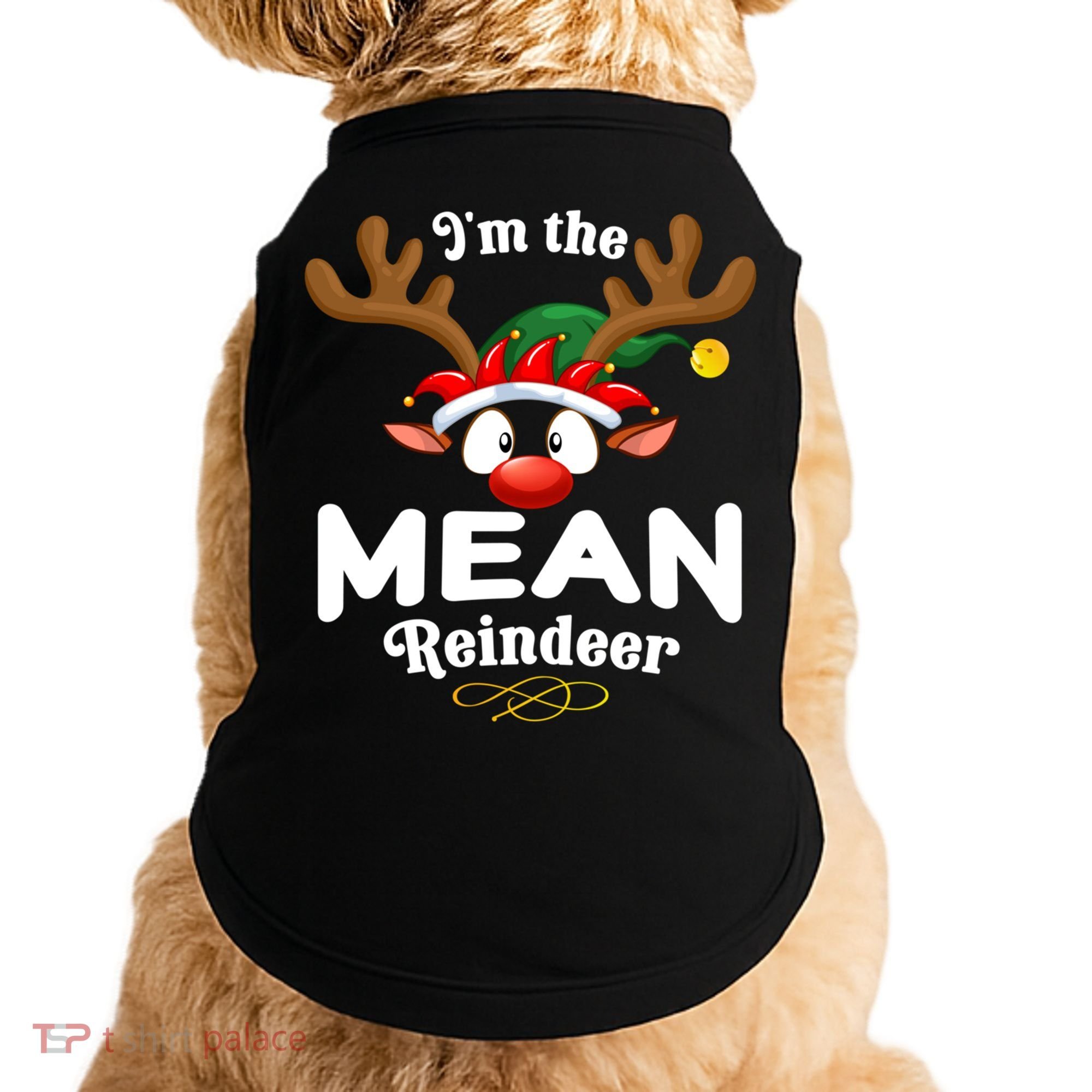 Christmas Pjs Mean Xmas Reindeer Matching Great Gift Doggie Tank