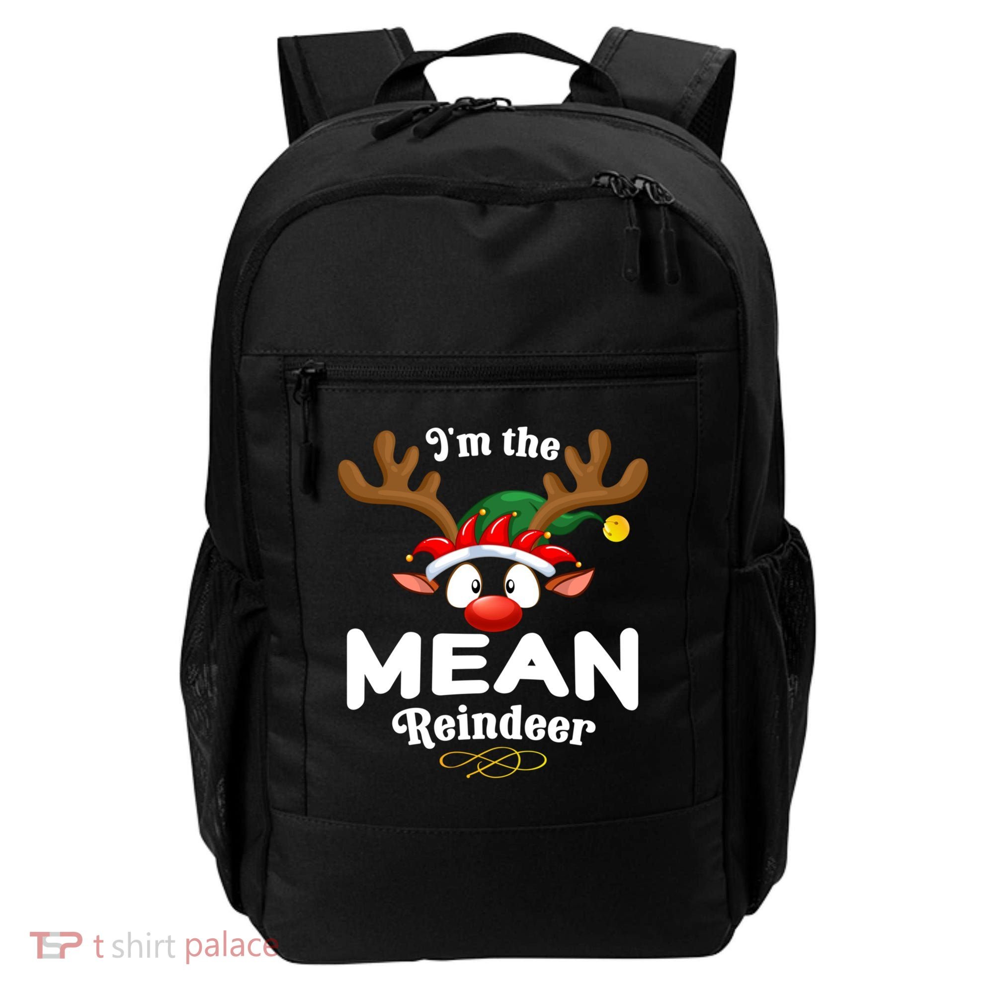 Christmas Pjs Mean Xmas Reindeer Matching Great Gift Backpack