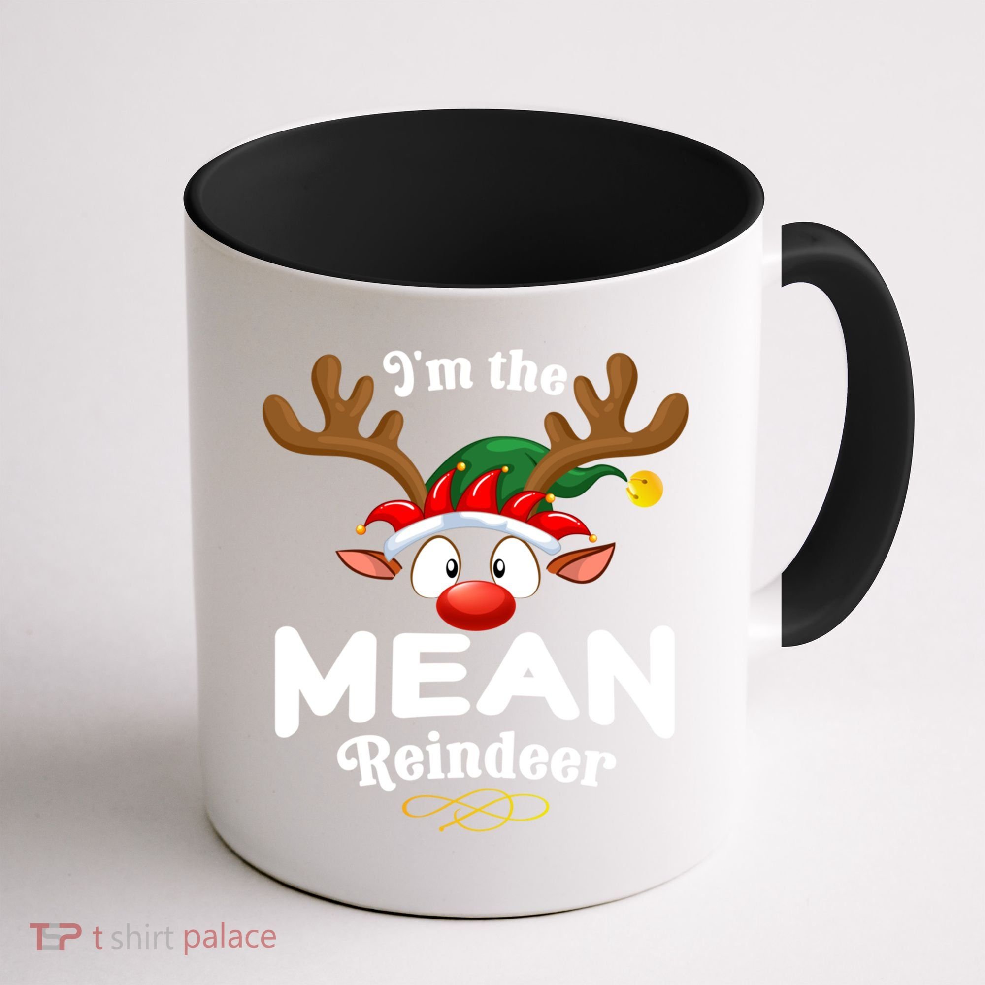 Christmas Pjs Mean Xmas Reindeer Matching Great Gift Coffee Mug