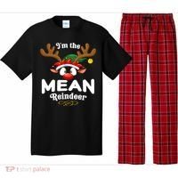 Christmas Pjs Mean Xmas Reindeer Matching Great Gift Pajama Set thumb 0
