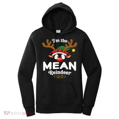 Christmas Pjs Mean Xmas Reindeer Matching Great Gift Women's Hoodie