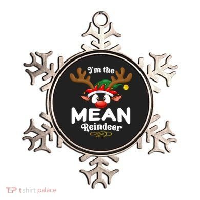 Christmas Pjs Mean Xmas Reindeer Matching Great Gift Ornament