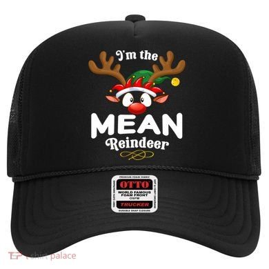 Christmas Pjs Mean Xmas Reindeer Matching Great Gift Hat