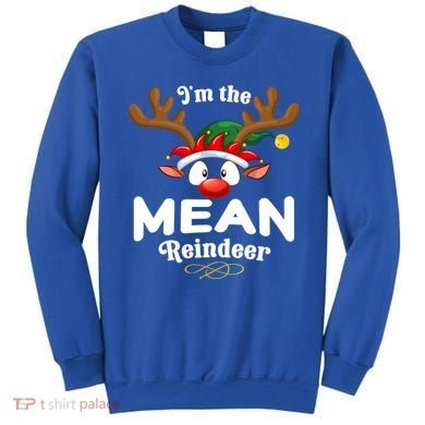 Christmas Pjs Mean Xmas Reindeer Matching Great Gift Sweatshirt