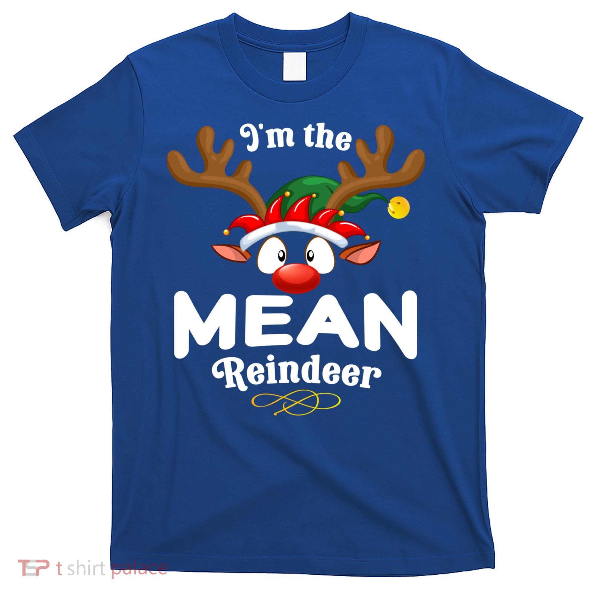 Christmas Pjs Mean Xmas Reindeer Matching Great Gift T-Shirt