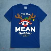 Christmas Pjs Mean Xmas Reindeer Matching Great Gift T-Shirt thumb 5