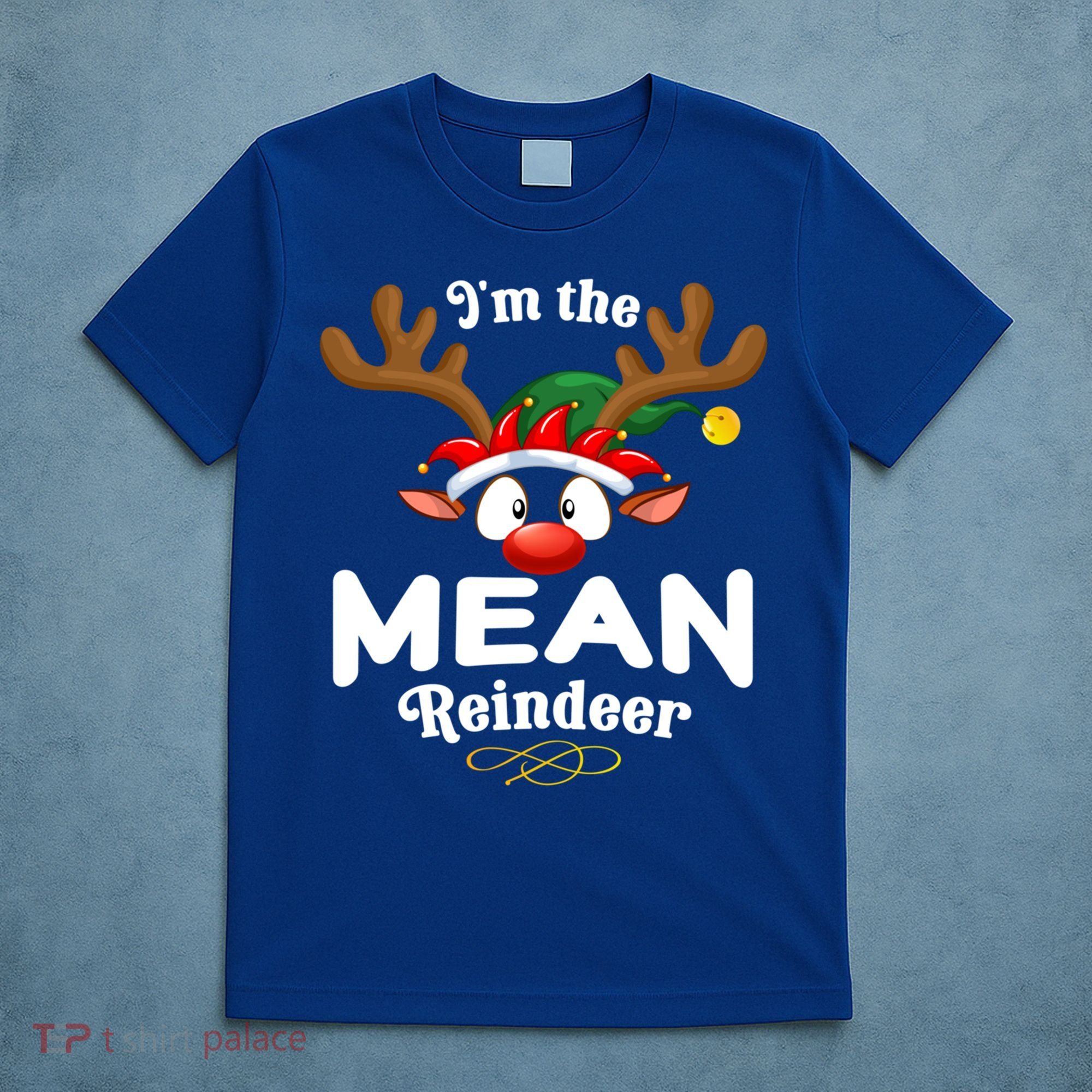 Christmas Pjs Mean Xmas Reindeer Matching Great Gift T-Shirt