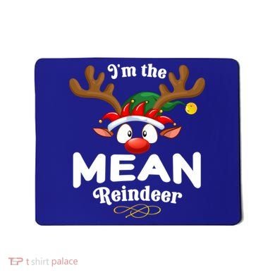 Christmas Pjs Mean Xmas Reindeer Matching Great Gift Mousepad