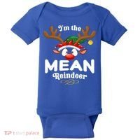 Christmas Pjs Mean Xmas Reindeer Matching Great Gift Baby Bodysuit thumb 0