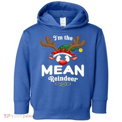 Christmas Pjs Mean Xmas Reindeer Matching Great Gift Toddler Hoodie