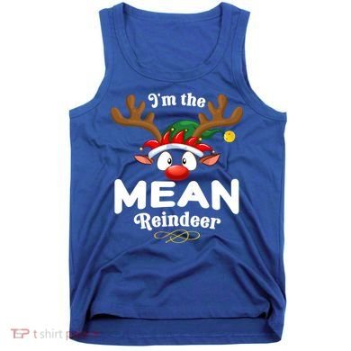 Christmas Pjs Mean Xmas Reindeer Matching Great Gift Tank Top