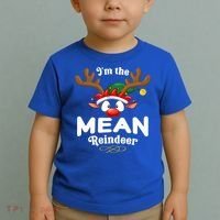 Christmas Pjs Mean Xmas Reindeer Matching Great Gift Toddler T-Shirt thumb 2