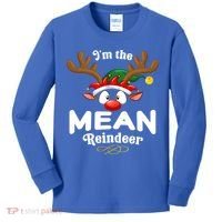 Christmas Pjs Mean Xmas Reindeer Matching Great Gift Kids Long Sleeve Shirt thumb 0