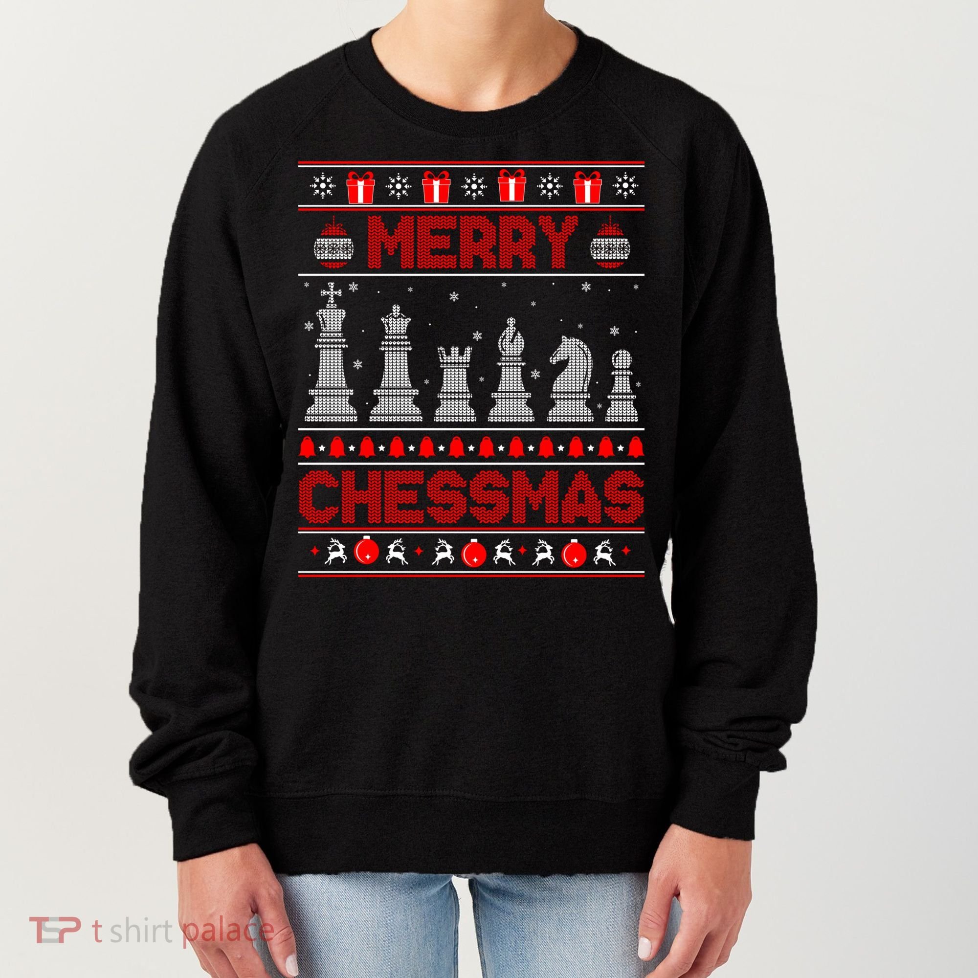 Chess Player Merry Chessmas Christmas Ugly Sweater Great Gift Women's Sweatshirt