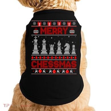 Chess Player Merry Chessmas Christmas Ugly Sweater Great Gift Doggie Tank